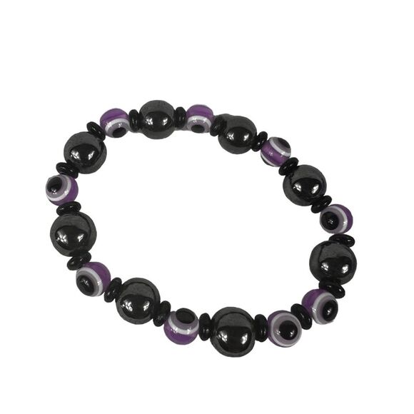 New 4 Bracelet Set Skyline Collection Purple Black Charm - Picture 3 of 10